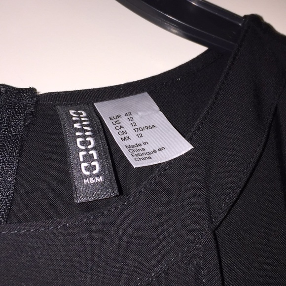 Black H&M DIVIDED dress | Size 12 - Picture 3 of 5